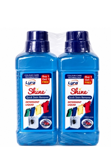 Lyra Shine Quick Stain Remover Liquid Detergent – 500 ml Buy 1 Get 1 Free